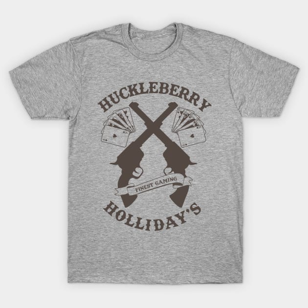 HuckleberryHolliday Brown Logo T-Shirt by huckholliday